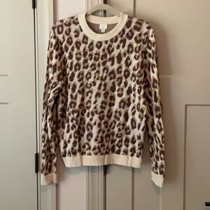 a new day Brown and Cream Crew Neck Sweater
